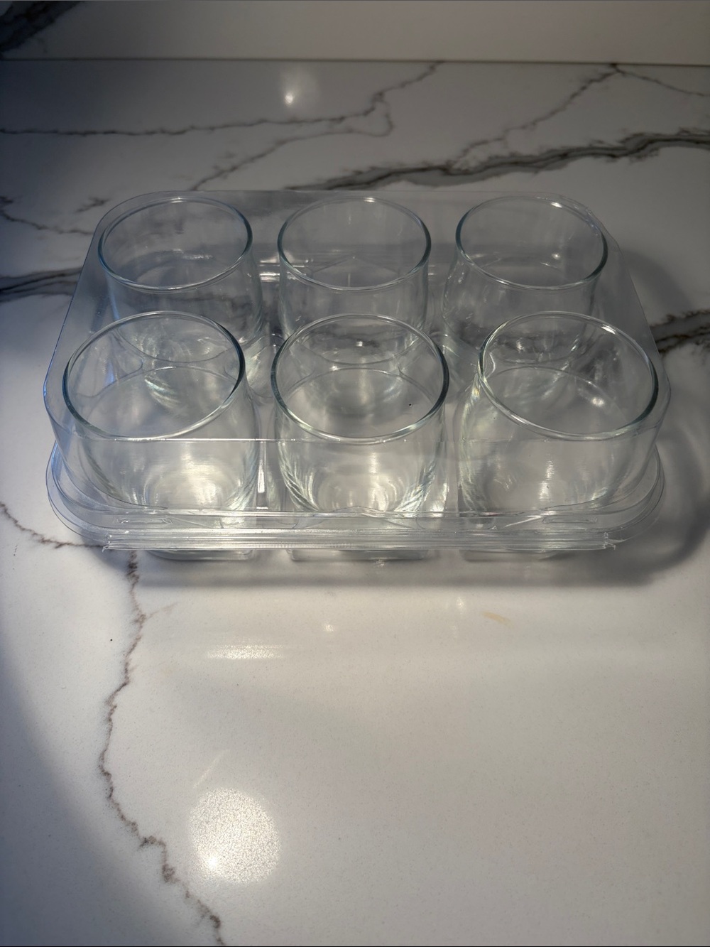 New Clear Glass Desert Cups or Organization glasses- Set of 6